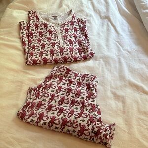 Pink monkey PJ pants